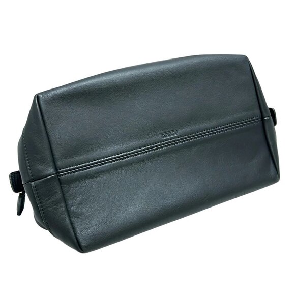 Auth COACH - 0526 Black Leather Pouch - Picture 3 of 6